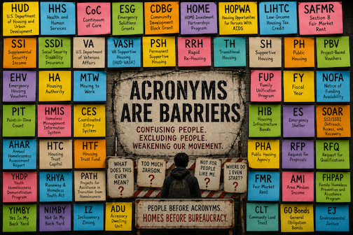 Acronyms, jargon, and technical speak: Oh my!