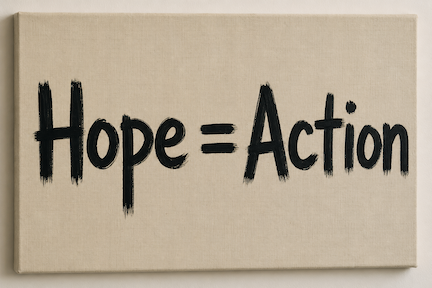 Hope is not a passive wish; it’s a decision to act.